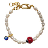 Pearl Bracelet Ladybug