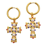 Cross Earrings Dolce Vita