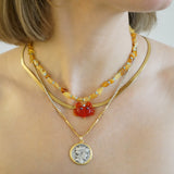 Coin Medaillon Necklace Roma