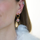 The Cherry Daisy Earrings