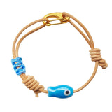 Ceramic Fish Leather Bracelet Ocean