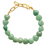 Green Aventurine Heart Bracelet