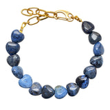 Dumortierite Heart Bracelet