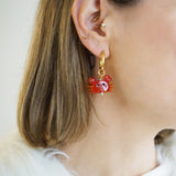 Murano Glass Earrings Holy Crab!